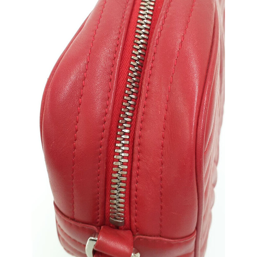 Prada Shoulder Chain Diagram Bag Leather - Picture 9 of 9